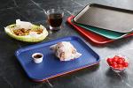 Blue Plastic Fast Food Tray Set, 10x14 Inch