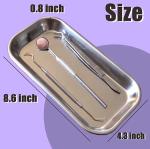 3 Pack Stainless Steel Dental Procedure Trays