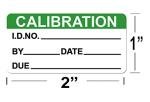 Self-Laminating Calibration Labels – 1x2 Inch Stickers