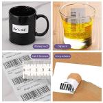 2000 Waterproof White Write-On Labels 2" x 1