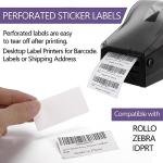 2000 Waterproof White Write-On Labels 2" x 1