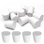 10 Pcs Tapered Rubber Stoppers for Lab Use