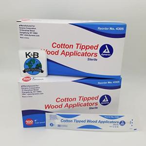 Dynarex Sterile Cotton-Tipped Applicators 6" - 200 Count