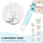Medsuo 16pcs Rubber Stoppers for Lab Bottles