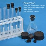 Rubber Tapered Test Tube Stoppers - 5 Pack