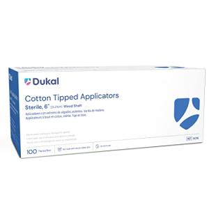 Dukal 6" Sterile Cotton Tip Applicators, 100 Pack