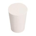 White Tapered Rubber Stoppers for Lab Tubes - 5 Pcs