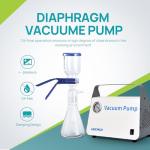 Portable Oilless Diaphragm Lab Vacuum Pump 15L/min