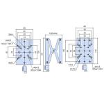 Manual Z Axis Lab Jack Elevator - 60mm Travel