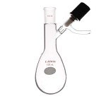 100mL Pear-Shaped Schlenk Flask with High Vacuum Valve