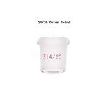 100mL Pear-Shaped Schlenk Flask with High Vacuum Valve