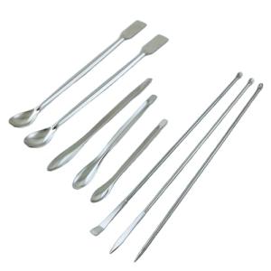 8-Piece Stainless Steel Micro Spoon Set for Labs