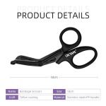 OK TAPE EMT Trauma Shears - Black Stainless Steel