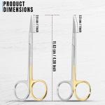 Iris Micro Dissecting Scissors 4.5" - Serrated Fine Point
