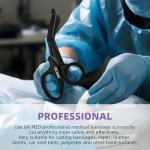 OK TAPE EMT Trauma Shears - Black Stainless Steel