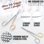 Iris Micro Dissecting Scissors 4.5" - Serrated Fine Point
