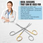 Iris Micro Dissecting Scissors 4.5" - Serrated Fine Point
