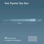 Universal 5mL Sterile Pipette Tips - 24 Pack