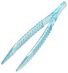 Sterile 105mm Translucent Blue Forceps (Pack of 100)