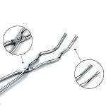 Stainless Steel 8-Inch Crucible Tongs for Labs
