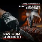 Heavy Duty Black Nitrile Exam Gloves (1000 Pack)