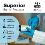 Large Blue Nitrile Disposable Gloves - 100 Count