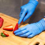 Medium Disposable Vinyl Exam Gloves, 100 Count