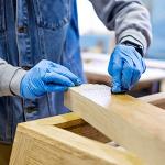 Medium Disposable Vinyl Exam Gloves, 100 Count