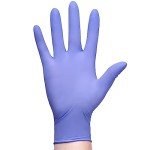 Violet Nitrile Exam Gloves - Medium, Box of 100