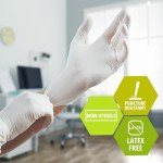 MED PRIDE X-Large Latex Exam Gloves, 100-Pack