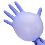 Violet Nitrile Exam Gloves - Medium, Box of 100