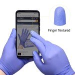Violet Nitrile Exam Gloves - Medium, Box of 100
