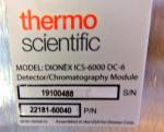 Thermo Dionex ICS-6000 DC-6 Detector System