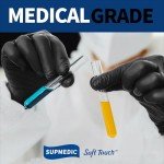 Black Nitrile Exam Gloves – Powder-Free, 100 Pcs