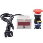 LED Digital Counter with Momentary Push Button Switch