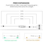 2-Pack Retractable 3-in-1 USB Charger Cables