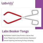 Labvida Beaker Tongs with Rubber Coated Ends