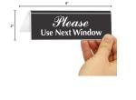 Next Window Counter Sign - Acrylic Table Tent