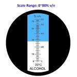 Alcohol Refractometer for Measuring Spirit Volume Percent