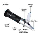 Alcohol Refractometer for Measuring Spirit Volume Percent