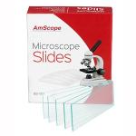 AmScope 72-Pack Pre-Cleaned Glass Microscope Slides