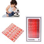 Bysameyee 48-Piece Prepared Microscope Slides Set
