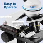 Fitense 40X-2000X Monocular Microscope Kit