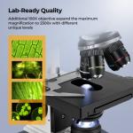 Vabiooth Trinocular Microscope 40X-2500X with LCD Screen