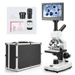 Vabiooth Monocular Microscope 40X-2500X with LCD Screen
