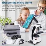 BEBANG Monocular Microscope with 40X-2000X Magnification
