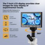 Vabiooth Monocular Microscope 40X-2500X with LCD Screen