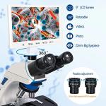 Trinocular Compound Microscope with 9" LCD Screen