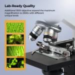 Vabiooth Monocular Microscope 40X-2500X with LCD Screen