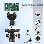 Trinocular Compound Microscope with 9" LCD Screen